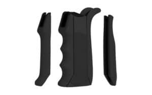 Hogue 13040 Modular Overmolded AR-15/M16 pistol grip in black matte with finger grooves