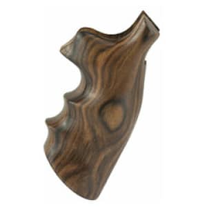 Hogue Pau Ferro wood revolver grip for S&W K/L square butt, fancy hardwood finish