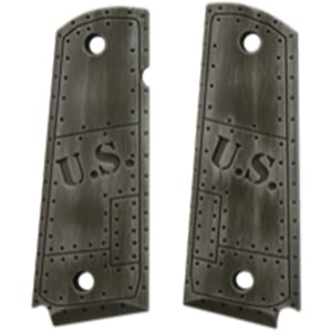 Hogue Extreme series 6061 T6 aluminum 1911 Govt. Model grip in U.S. Green distressed finish