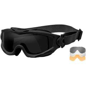 Wiley X SP293B Spear Goggles Matte Black Frame with Smoke Gray/Clear/Light Rust Lenses