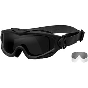 Wiley X SPEAR SP29B goggles with smoke gray lens and matte black frame
