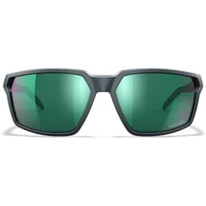 Wiley X Sierra M/L protective eyewear green mirror lenses matte graphite frame