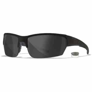 Wiley X SAINT S/M safety glasses smoke gray/clear lenses matte black frame