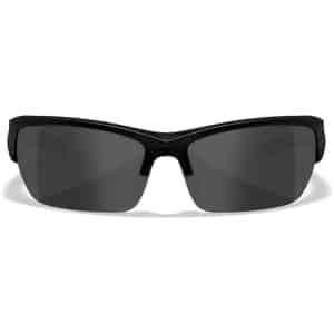 Wiley X Valor sunglasses matte black frame with medium smoke gray polycarbonate lenses