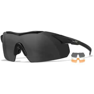 Wiley X Vapor 3552 eyewear matte black frame with smoke/clear/light rust polycarbonate lenses