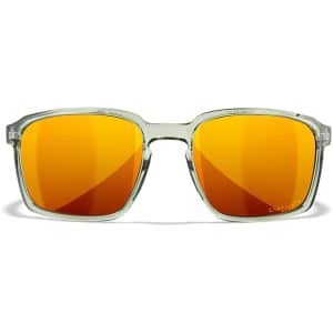 Wiley X ALFA AC6ALF04 M/L Bronze Mirror lens sunglasses, Gloss Crystal Light Olive frame