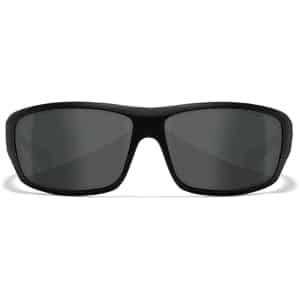 Wiley X ACOME08 Omega M/L gray polarized lens safety glasses, matte black Triloid Nylon frame