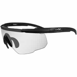 Wiley X 303 Saber safety glasses matte black frame clear lens