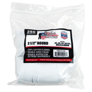 PRO-SHOT PATCH .45-.58CAL 2 1/2" 250