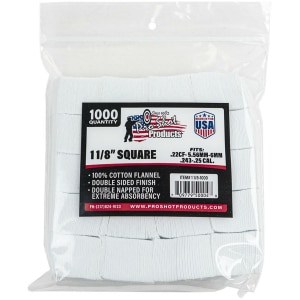 Pro-Shot 1 1/8" Square 100% Cotton Patches 1000/ct