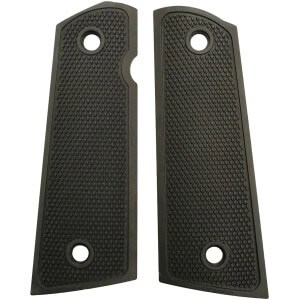 ProMag Archangel aluminum 1911 grip panels black anodized diamond checkering