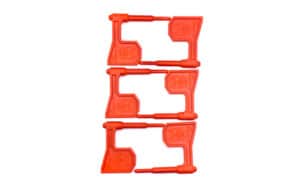 LBE Unlimited orange rifle chamber safety flags 6 pack plastic 6.90 inch
