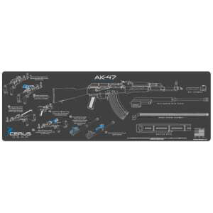 AK-47 INSTRUCTIONAL PROMAT - CHARCOAL GRAY/CERUS BLUE