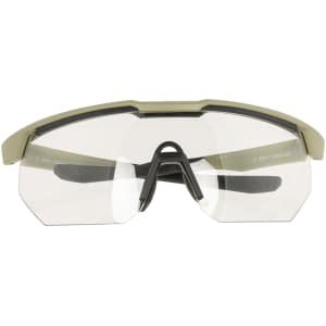 Radians RAD XFPZ-4511C oversized clear lens protective glasses with rubber nose piece
