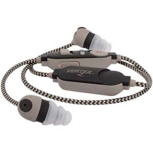 Radians Vertex corded electronic earbuds Black/Gray with USB-C rechargeable battery