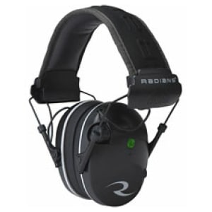Radians R3200 Dual Mic electronic earmuff black gray 23 dB NRR over-the-head