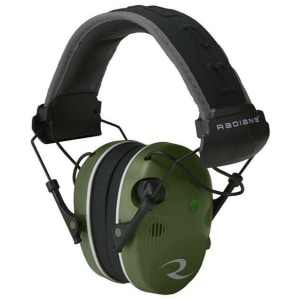 Radians R3400 Quad Mic Electronic Earmuff in Military Green and Black