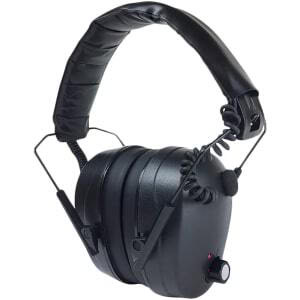 Radians CSE20BX 432-EHP electronic earmuff, black, foldable, over-the-head