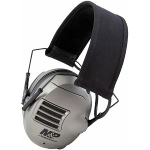 Battenfeld M&P Alpha Electronic Ear Muff gray/black folding over-the-head with audio jack