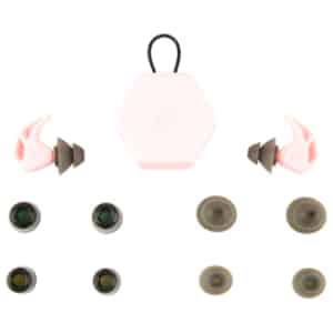 AXIL X20 soft pink silicone earplugs - 24 dB NRR