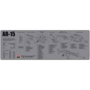 TekMat TEKR36AR15GY AR-15 Cleaning Mat Gray Rubber 12"x36" AR-15 Parts Diagram