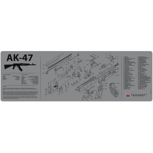 TekMat TEKR36AK47GY AK-47 Cleaning Mat Black/Gray Rubber 12"x36" AK-47 Parts Diagram