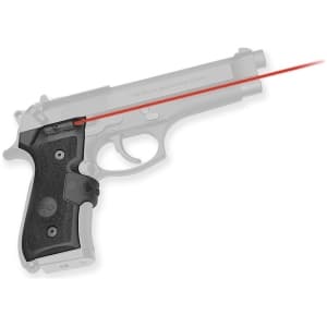 Crimson Trace red Lasergrips fitted for Beretta 92/96/M9, black polymer grips