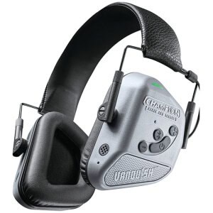 Champion Vanquish Pro Elite electronic earmuffs gray/black with Bluetooth and rechargeable battery