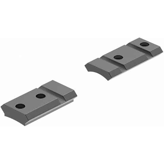 Leupold QRW two-piece matte black cross-slot bases for Remington 700