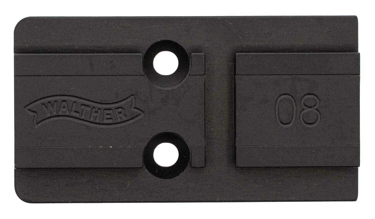 Walther Arms 5136211 optic plate in steel with nitride finish, fits PDP 2.0 and Aimpoint ACRO Gen2