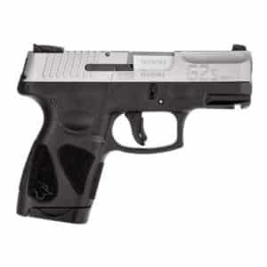 Taurus G2S 9mm subcompact pistol stainless slide black polymer frame two magazines