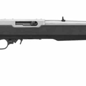 Ruger 10/22 .22 LR rifle with 18.5in threaded satin stainless barrel and Magpul MOE X-22 stock