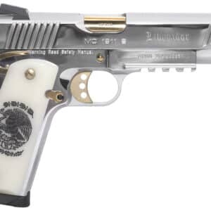 EAA Girsan MC1911S Liberador II .45 ACP 5-inch polished chrome with gold accents