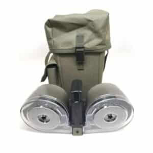 RWB 100rd dual drum AR-15 magazine olive drab green with clear front