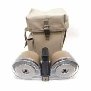RWB AR-15 100rd tan dual drum magazine with clear front cover