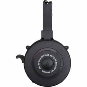 RWB AR-15 single drum 50-round black polymer magazine