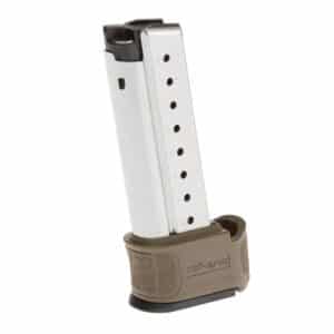 Springfield Armory XD-S Mod.2 9-round stainless steel magazine with FDE sleeve