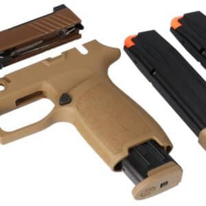 Sig Sauer P320-M18 Cal-X kit coyote tan 3.9 inch slide with magazines