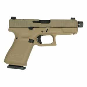 Glock V-Series Model 19 FDE Cerakote 9mm with 4.6-inch threaded barrel