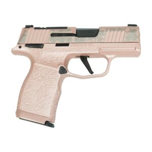 Sig Sauer P365X Full Size Rose Gold 9mm handgun with 3.1 inch barrel