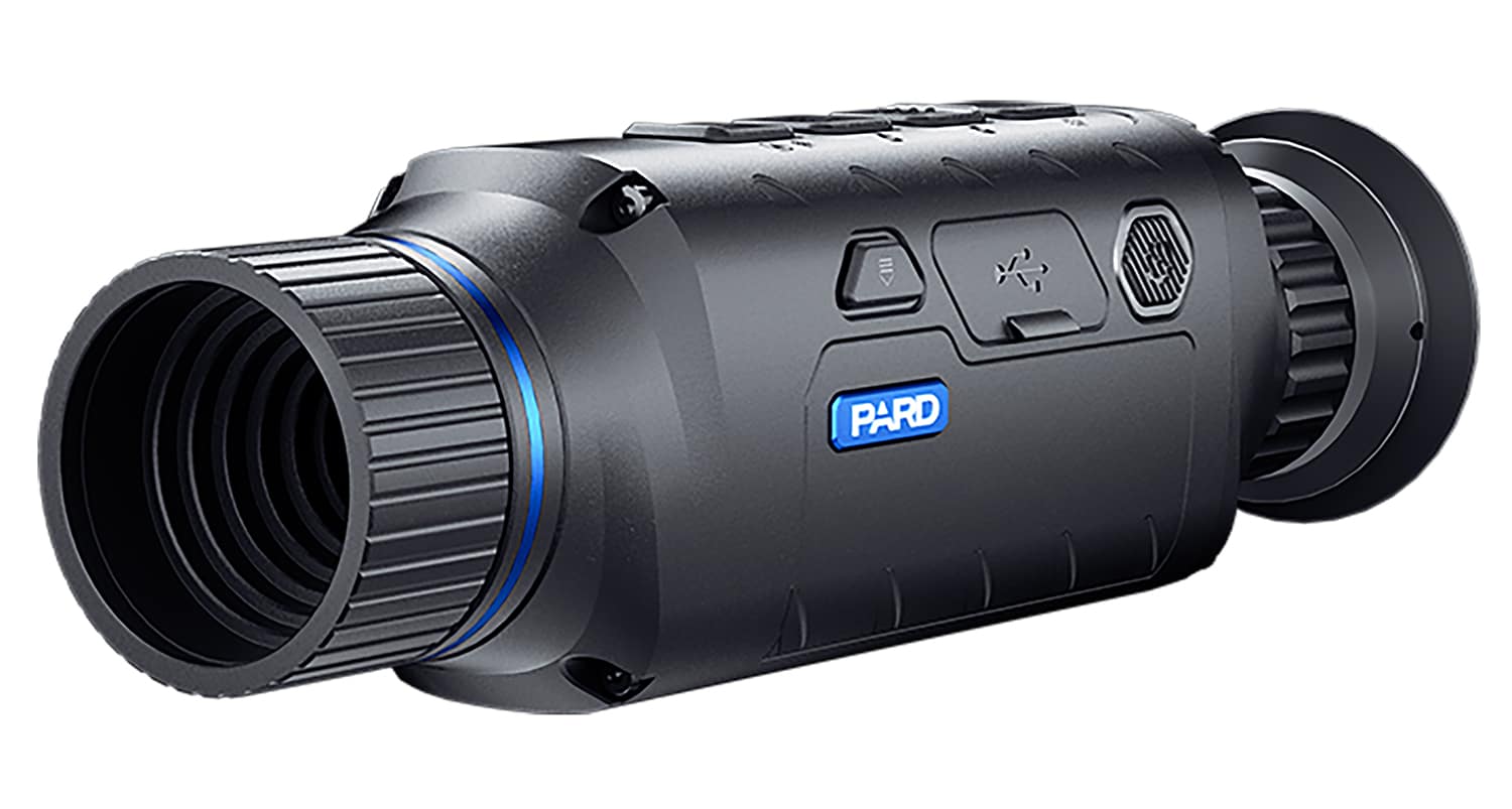PARD Leopard 256 16mm thermal monocular front and side views