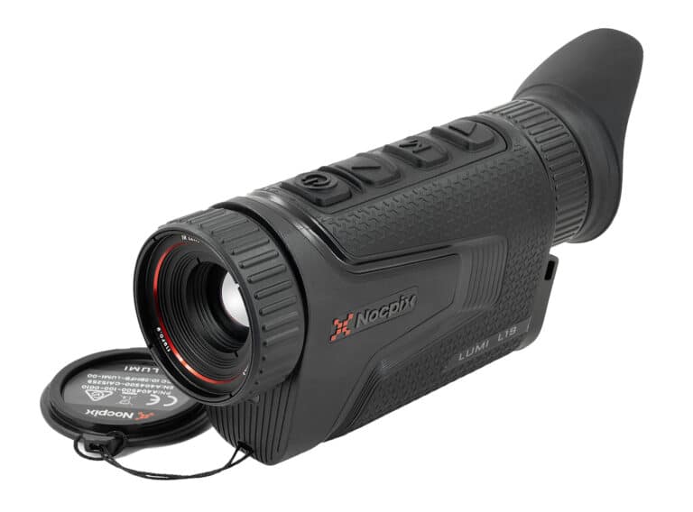Nocpix LUMI L19 compact thermal monocular 2x 384x288 front view