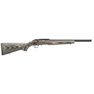 Ruger American Rimfire Target 22 WMR 18in Threaded Bull Barrel Black Laminate Stock