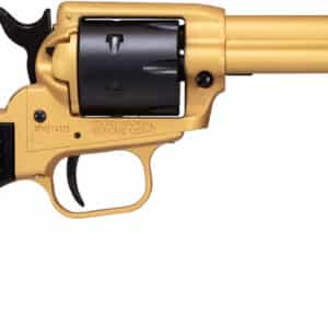 Heritage Rough Rider RR22S4 .22 LR 4.75 in Gold Cerakote revolver with black polymer grips