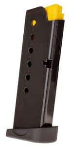 Taurus G2S 9mm 7-round magazine, black steel body, yellow follower