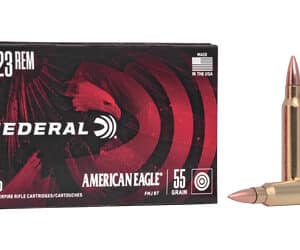 Federal American Eagle .223 Rem 55 gr FMJ-BT ammunition 20-round box