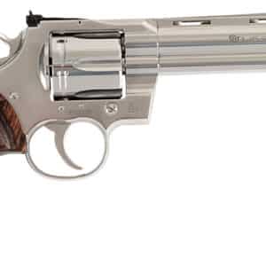 Colt Python .357 Magnum 6-inch stainless revolver with walnut target grips