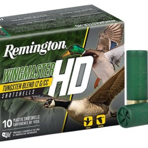Remington Wingmaster HD 12ga 3.5in 1-3/4oz 2 shot tungsten shotshell box 10 rounds