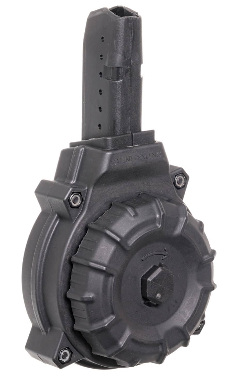 ProMag DRMA12 50rd 9mm black polymer drum magazine for AR-15 (Glock-style)