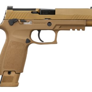 SIG Sauer M17 CSS 9mm pistol, 4.7 inch barrel, coyote finish, with three 10-round magazines